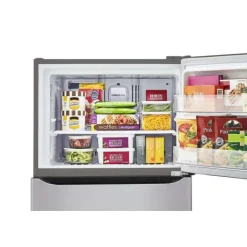 LG 30 in 20 cu ft Refrigerator Top Freezer - LTCS20020S Stainless Steel Outlet