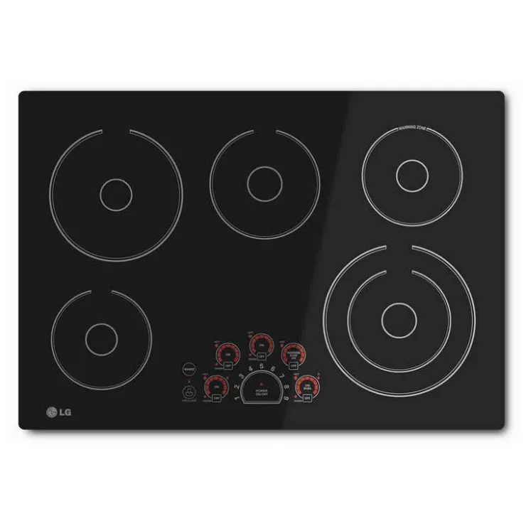 LG Cooktop Glass-Ceramic 30" Electric - LCE3010SB Black Online
