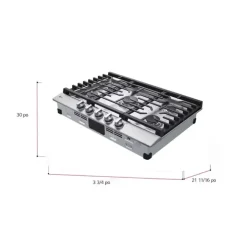LG Cooktop   30" Gaz    - CBGJ3023S Stainless Steel Online
