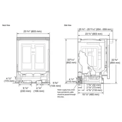 LG Dishwasher Built-In 24" 44dB - LDNPM654D Black Stainless New