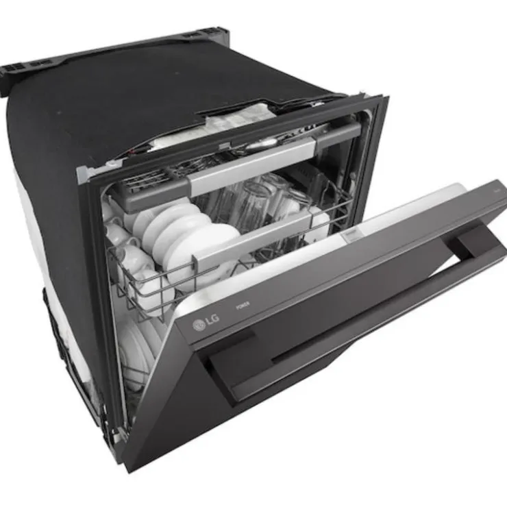 LG Dishwasher Built-In 24" 42dB - LDNTH753D Black Stainless Hot