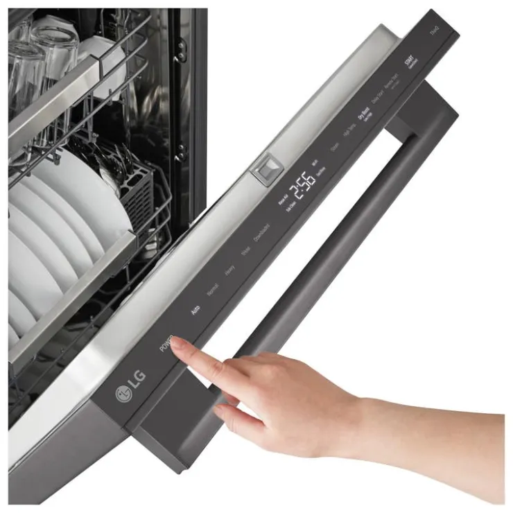 LG Dishwasher Built-In 24" 42dB - LDNTH753D Black Stainless Hot