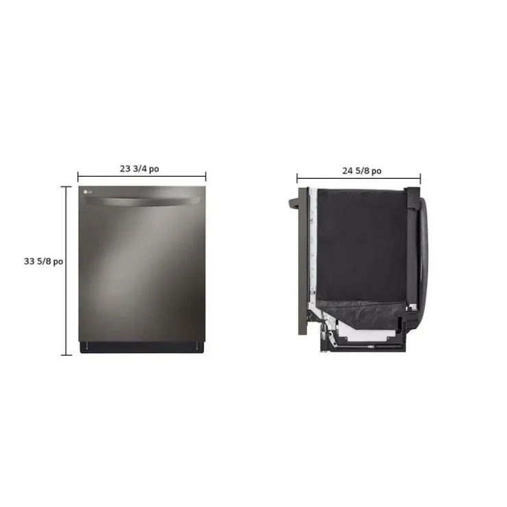LG Dishwasher Built-In 24" 42dB - LDTH7972D Black Stainless New