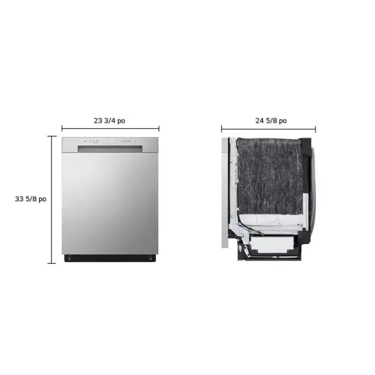 LG Dishwasher Built-In 24" 52dB - LDFC2423V Platinum Silver New