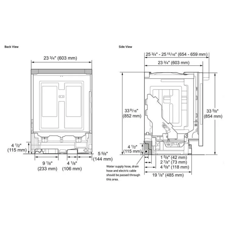LG Dishwasher Built-In 24" 44dB - LDNPM654S Stainless Steel Discount