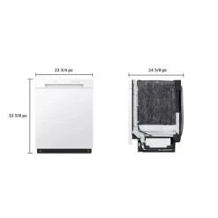 LG Dishwasher Built-In 24" 52dB - LDFC2423W White Best