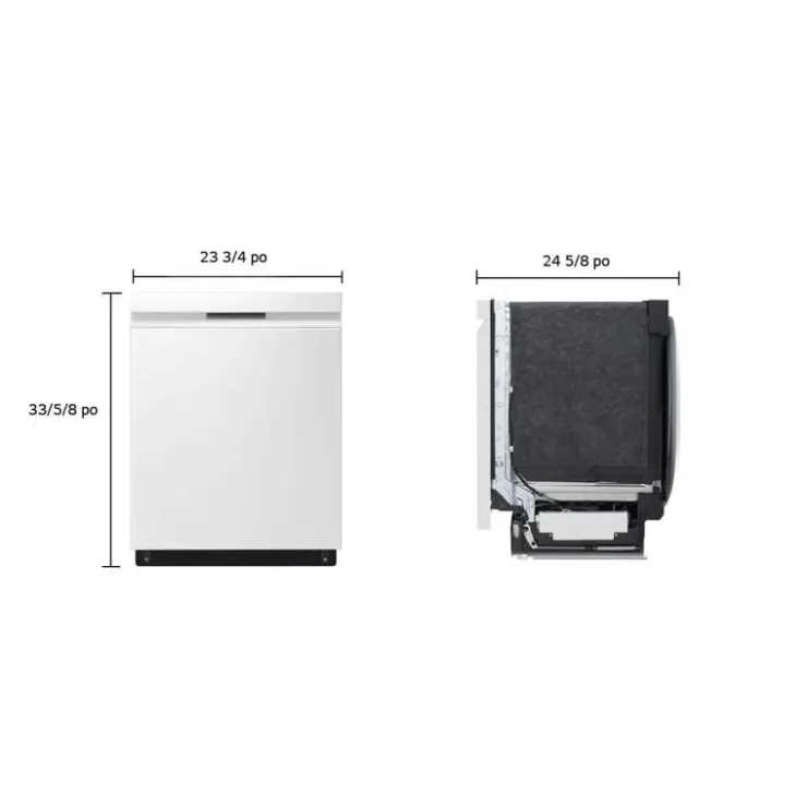 LG Dishwasher Built-In 24" 48dB - LDPN4542W White Clearance