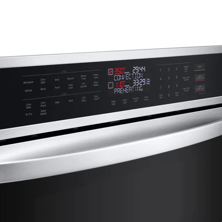 LG Double Wall Oven 30" Electric - WCEP6423F Stainless Steel Hot