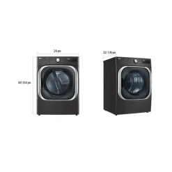 LG Dryer Front-Load 29" - DLEX8900B Black Stainless Discount