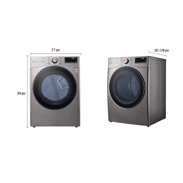 LG Dryer Front-Load 27" - DLEX3850V Graphite Steel Clearance