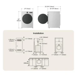 LG Dryer Front-Load 27