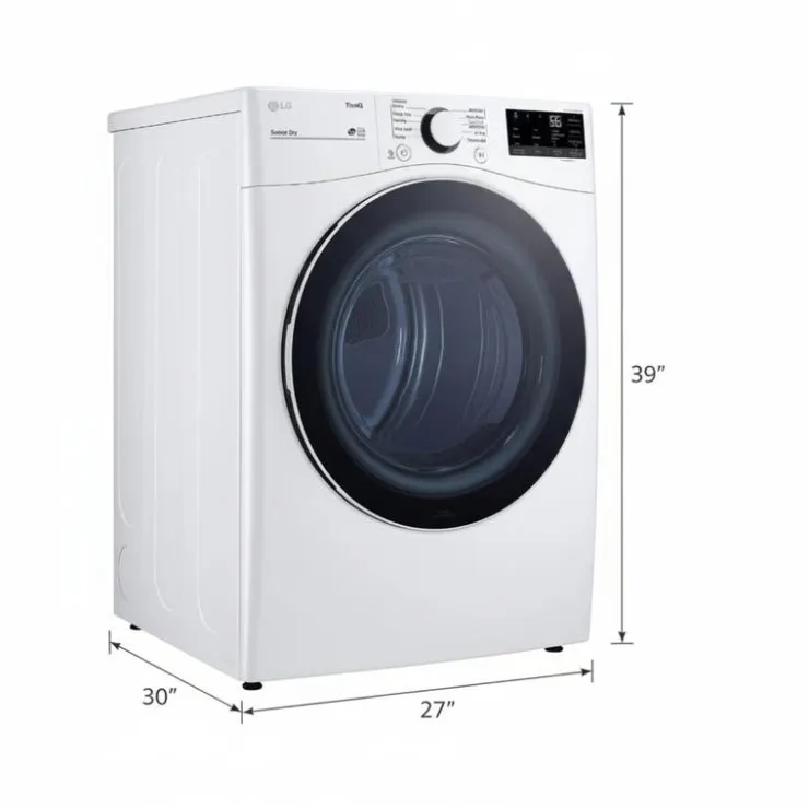 LG Dryer Front-Load 27" - DLE3600W White Discount