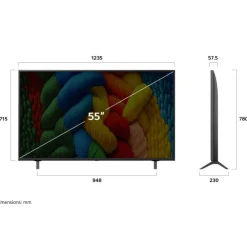 LG 55-inch Smart TV NANO UHD 4K - 55NANO80AUA New