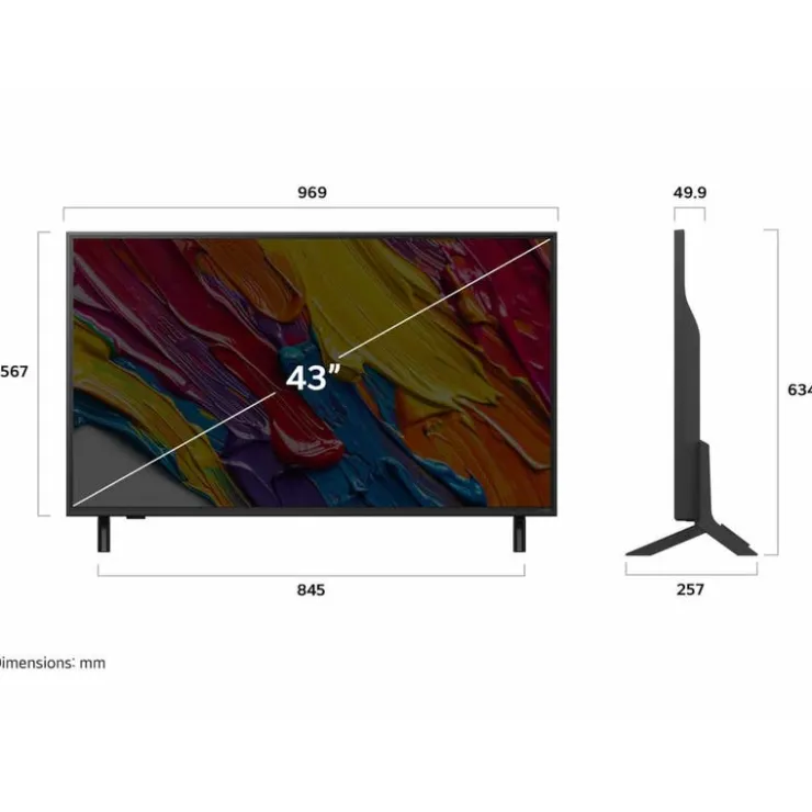 LG 43-inch Smart TV QNED UHD 4K - 43QNED82AUA Hot