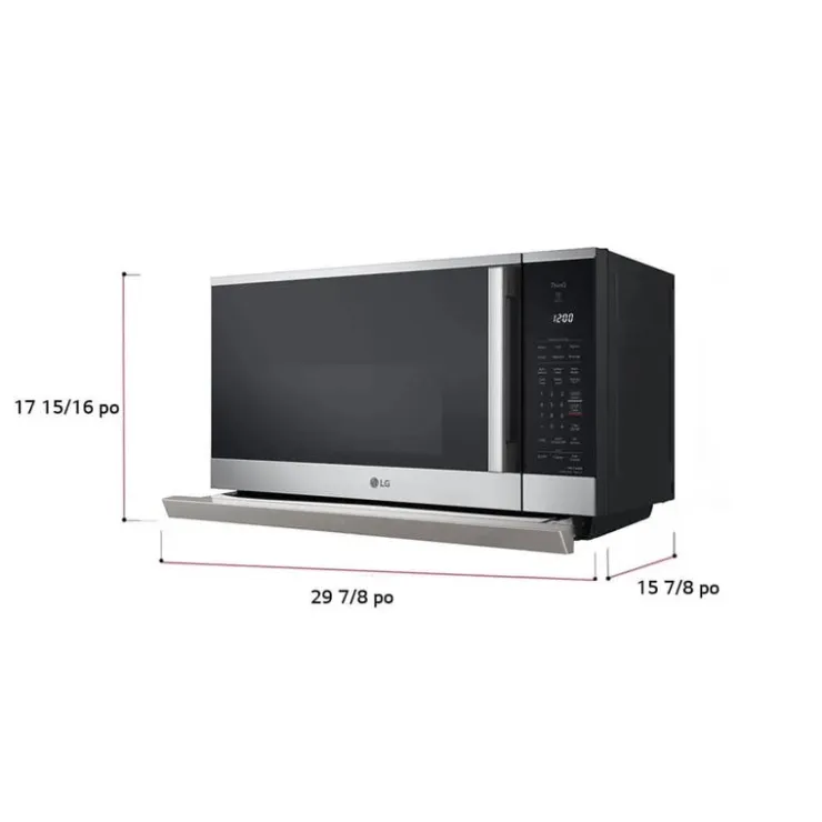 LG Microwave and Range Hood, , 1050 W, 400 - MVEL2125X Stainless Steel Outlet