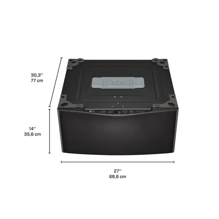 LG Pedestal Washer Top-Load 29" - WD200CB Black Sale