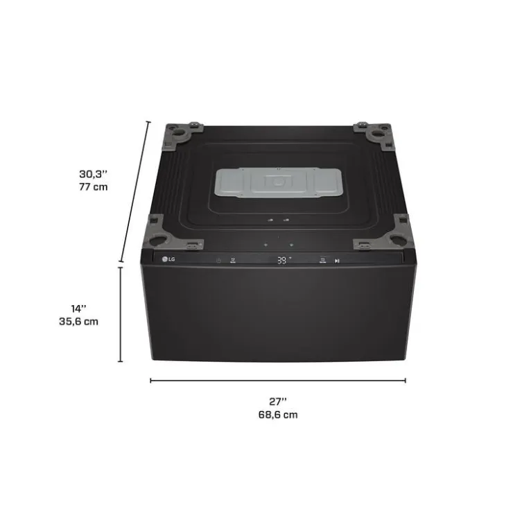 LG Pedestal Washer Top-Load 29" - WD300CB Black Stainless New