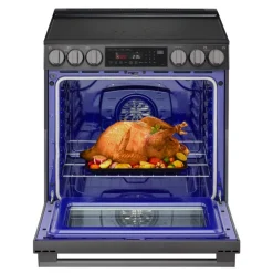 LG Range 30" Electric Glass-Ceramic - LSEL6335ZE Black Stainless Outlet