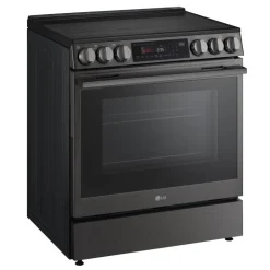 LG Range 30" Electric Glass-Ceramic - LSEL6335ZE Black Stainless Outlet
