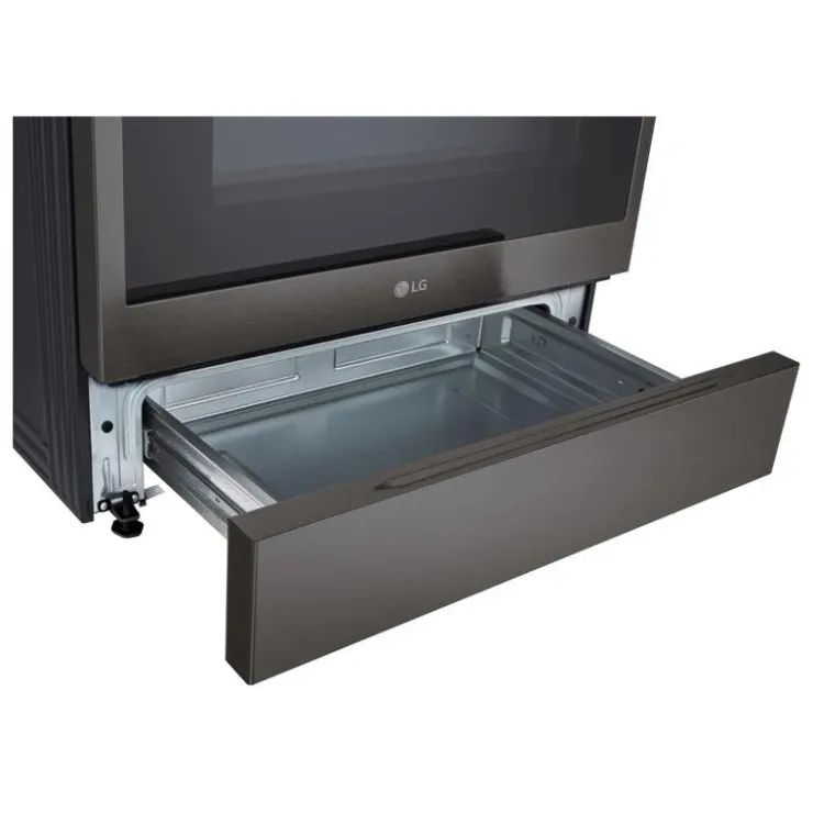 LG Range 30" Electric Glass-Ceramic - LSEL6335ZE Black Stainless Outlet