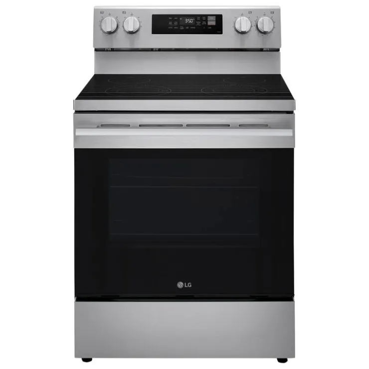 LG Range 30" Electric Glass-Ceramic - LREN6321YE Stainless Steel Outlet