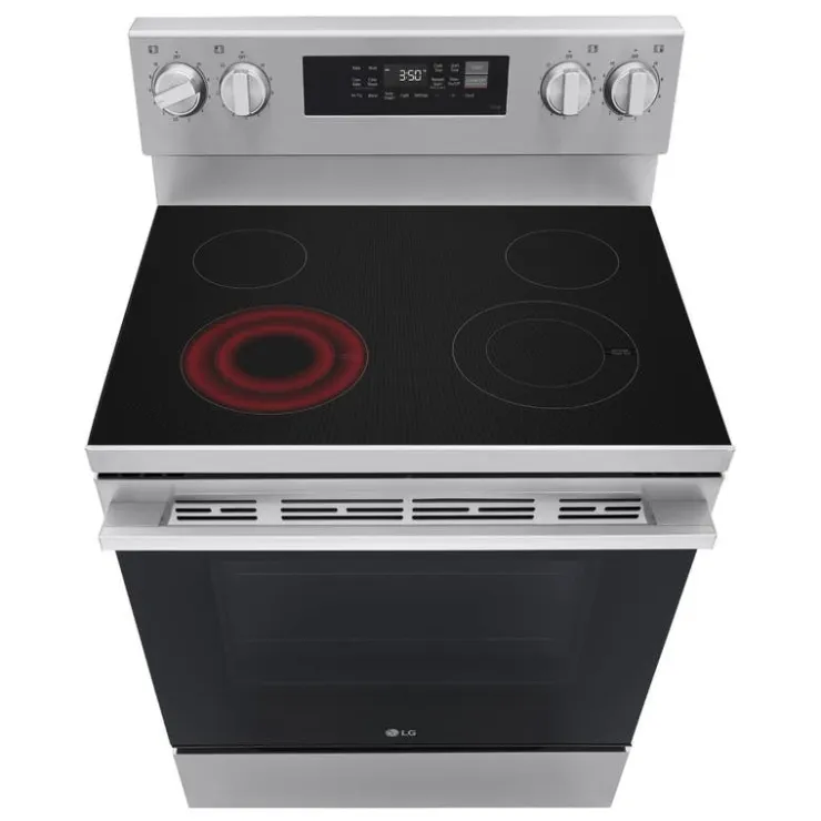 LG Range 30" Electric Glass-Ceramic - LREN6321YE Stainless Steel Outlet