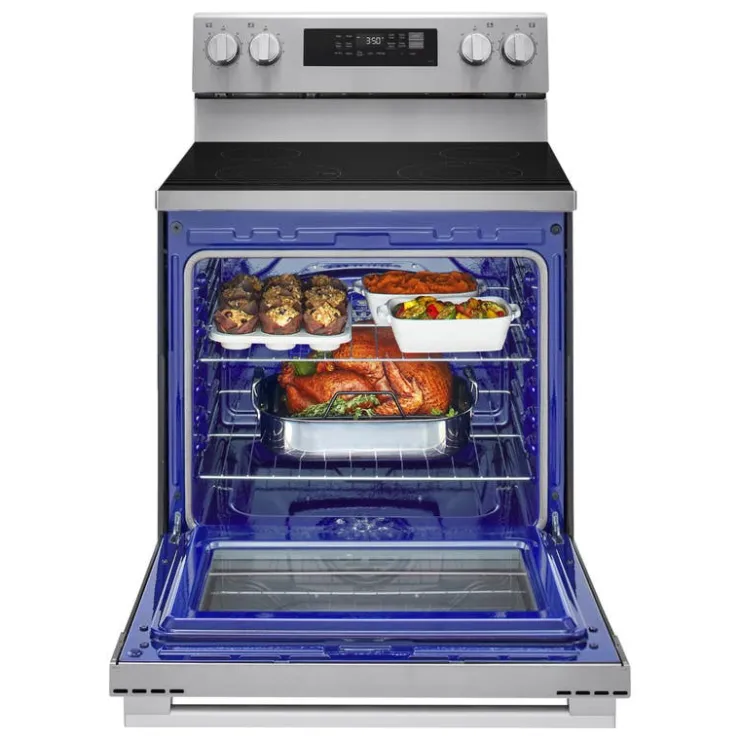 LG Range 30" Electric Glass-Ceramic - LREN6321YE Stainless Steel Outlet