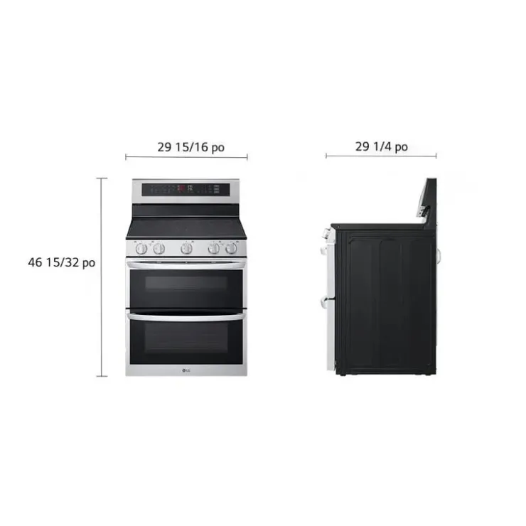 LG Range 30" Electric Glass-Ceramic - LDEL7324SE Stainless Steel