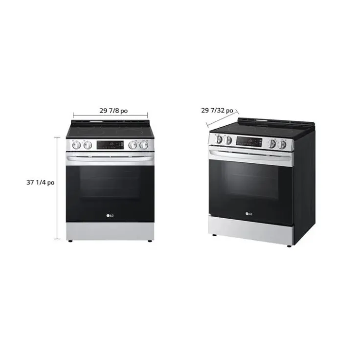 LG Range 30" Electric Glass-Ceramic - LSEL6331F Stainless Steel Sale