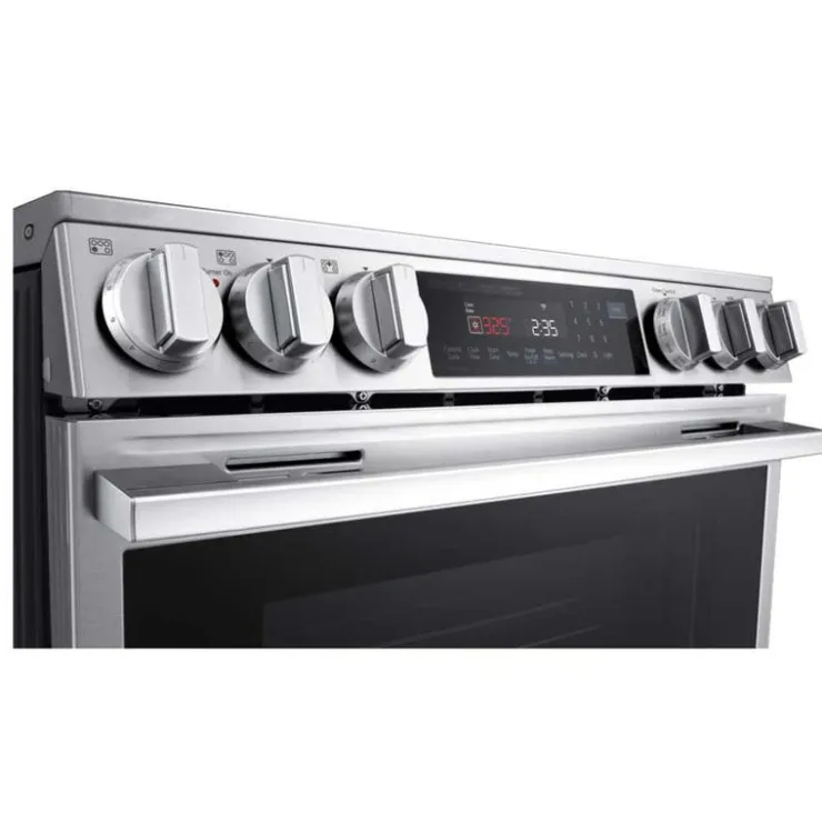 LG Range 30" Electric Glass-Ceramic - LSEL6335XE Stainless Steel Hot