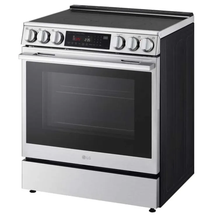 LG Range 30" Electric Glass-Ceramic - LSEL6335XE Stainless Steel Hot