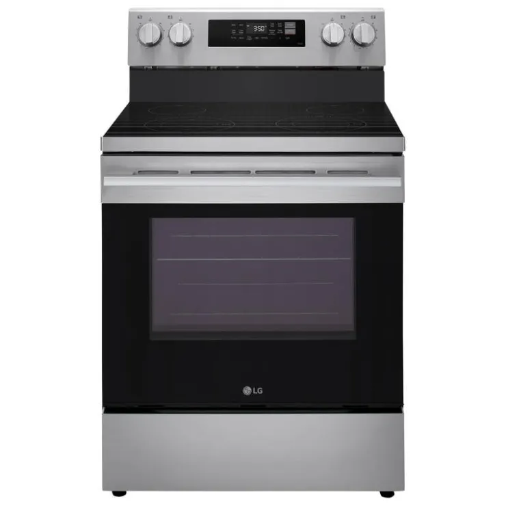 LG Range 30" Electric Glass-Ceramic - LREN6321VE Stainless Steel Clearance
