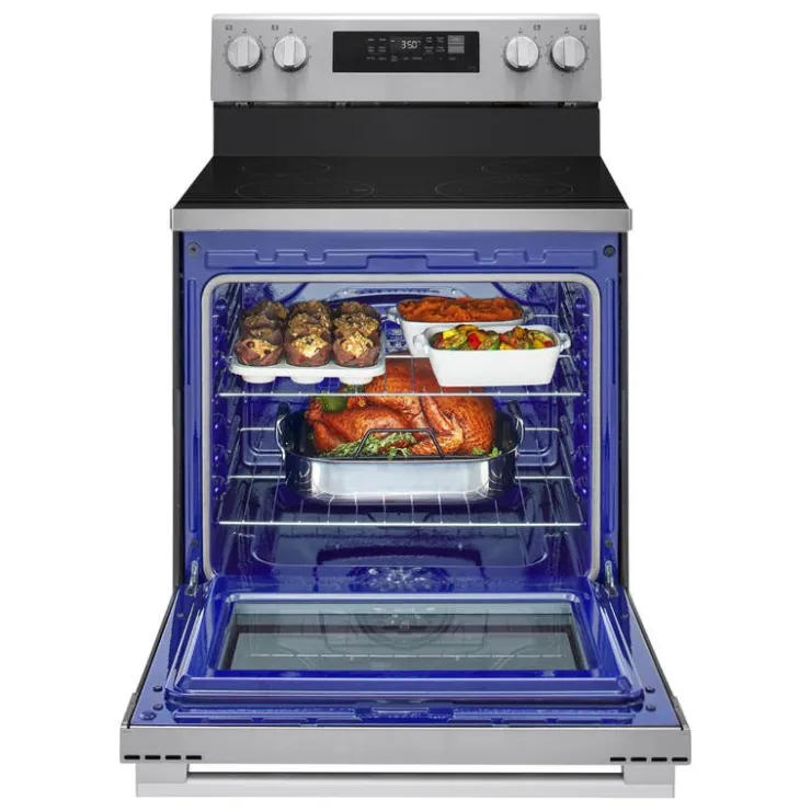 LG Range 30" Electric Glass-Ceramic - LREN6321VE Stainless Steel Clearance