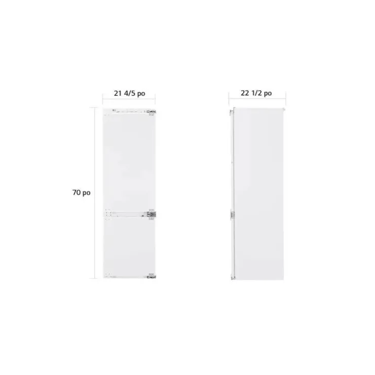 LG STUDIO 9,3 Cu Ft 22 In Refrigerator Bottom Freezer - LSBNC1021P White Sale