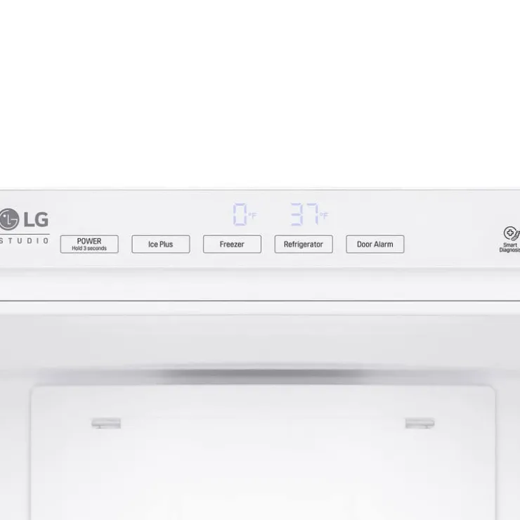 LG STUDIO 9,3 Cu Ft 22 In Refrigerator Bottom Freezer - LSBNC1021P White Sale