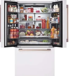 LG STUDIO 27 Cu Ft 36 In Refrigerator Bottom Freezer, French door - SRFB27W3 White Hot