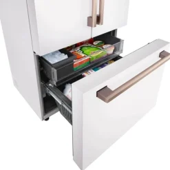 LG STUDIO 27 Cu Ft 36 In Refrigerator Bottom Freezer, French door - SRFB27W3 White Hot
