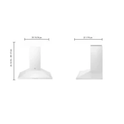 LG STUDIO Chimney hood Wall Mount 30" , 600 CFM - LSHD3080N White Sale