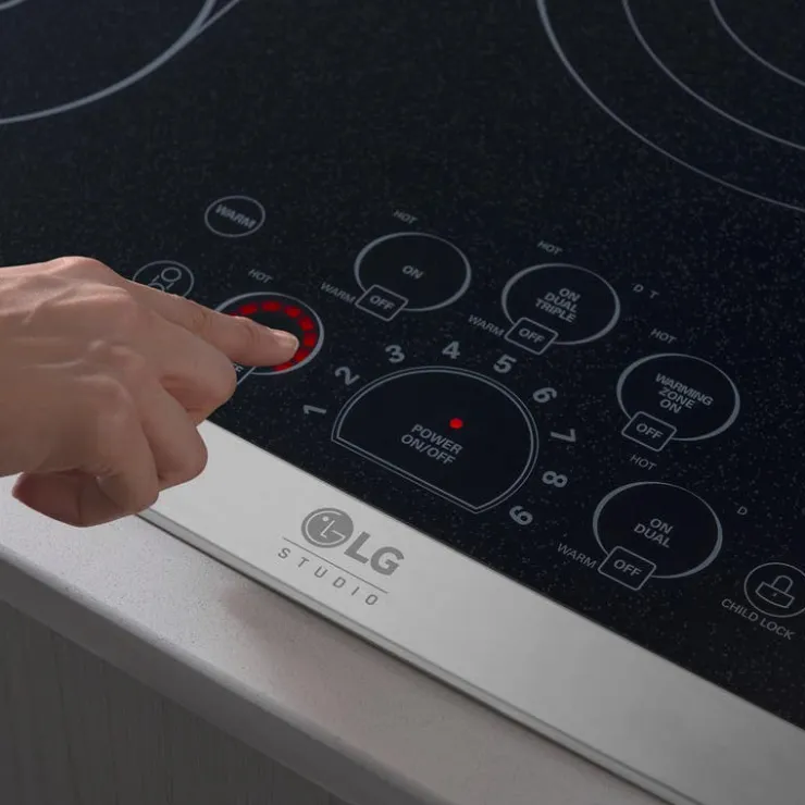 LG STUDIO Cooktop Glass-Ceramic 30" - LSCE305ST Stainless Steel