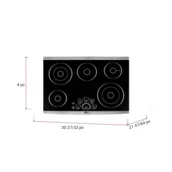 LG STUDIO Cooktop Glass-Ceramic 30