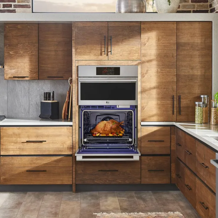 LG STUDIO Double Wall Oven 30" Electric - WCES6428F Stainless Steel Best