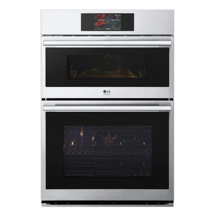 LG STUDIO Double Wall Oven 30" Electric - WCES6428F Stainless Steel Best