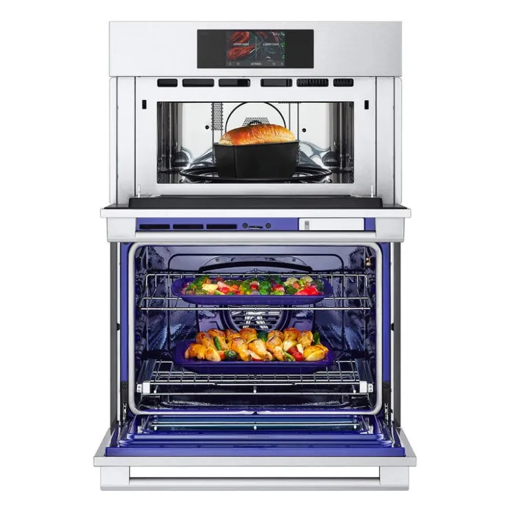 LG STUDIO Double Wall Oven 30" Electric - WCES6428F Stainless Steel Best