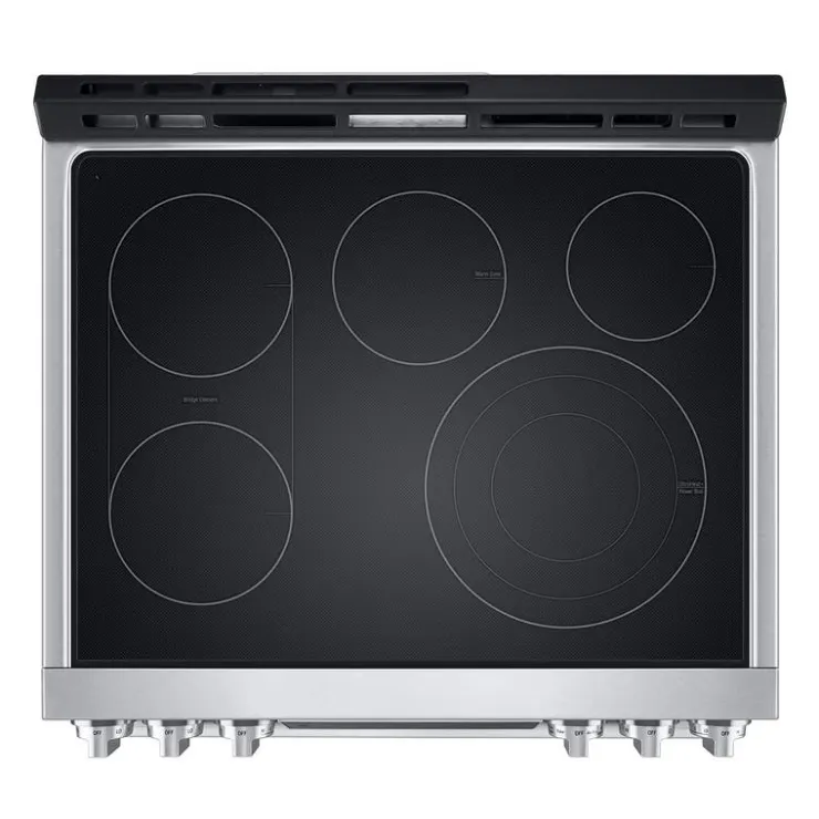 LG STUDIO Range 30" Electric Glass-Ceramic - LSES6338F Stainless Steel Hot