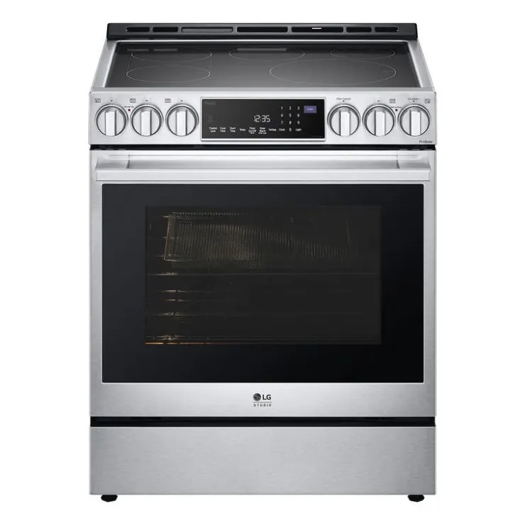 LG STUDIO Range 30" Electric Glass-Ceramic - LSES6338F Stainless Steel Hot
