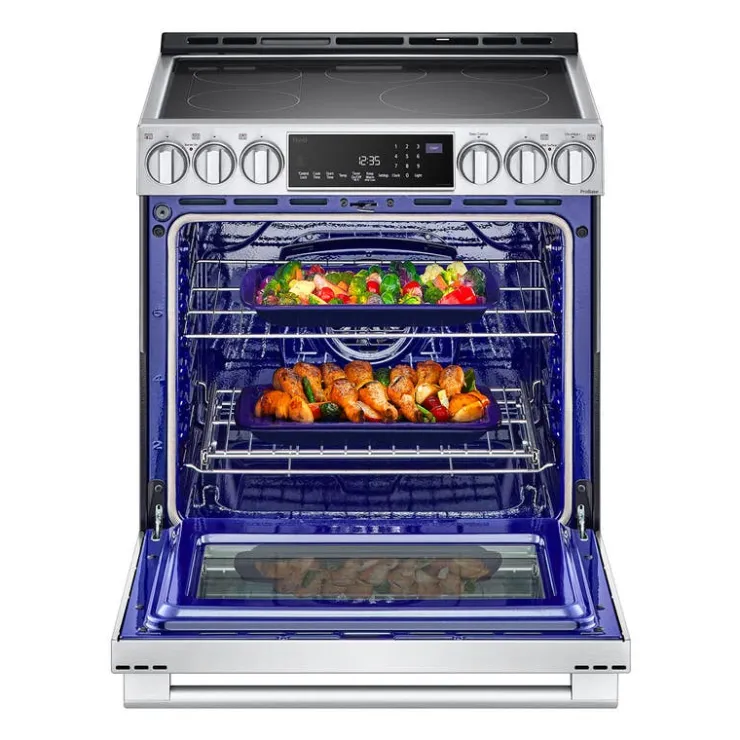 LG STUDIO Range 30" Electric Glass-Ceramic - LSES6338F Stainless Steel Hot