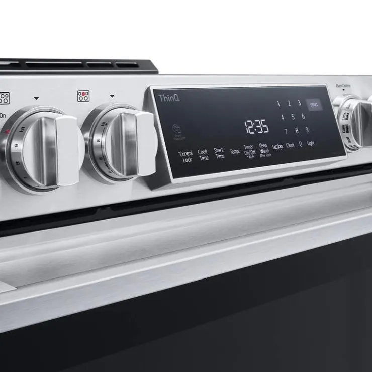 LG STUDIO Range 30" Electric Glass-Ceramic - LSES6338F Stainless Steel Hot