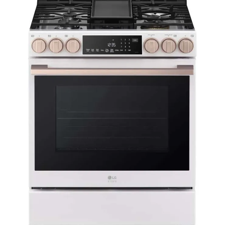 LG STUDIO Range 30" Electric Gas - LSGS6338N White Best
