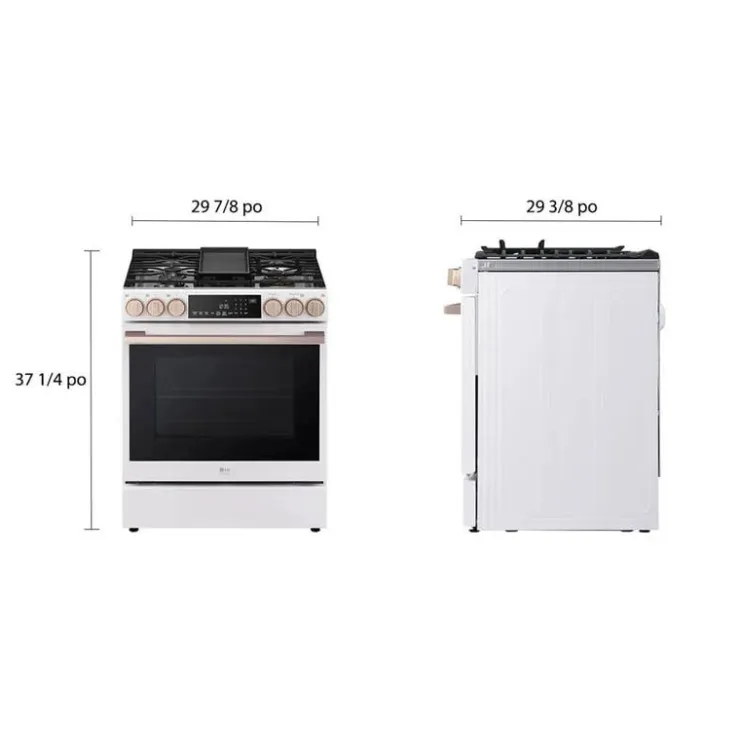 LG STUDIO Range 30" Electric Gas - LSGS6338N White Best