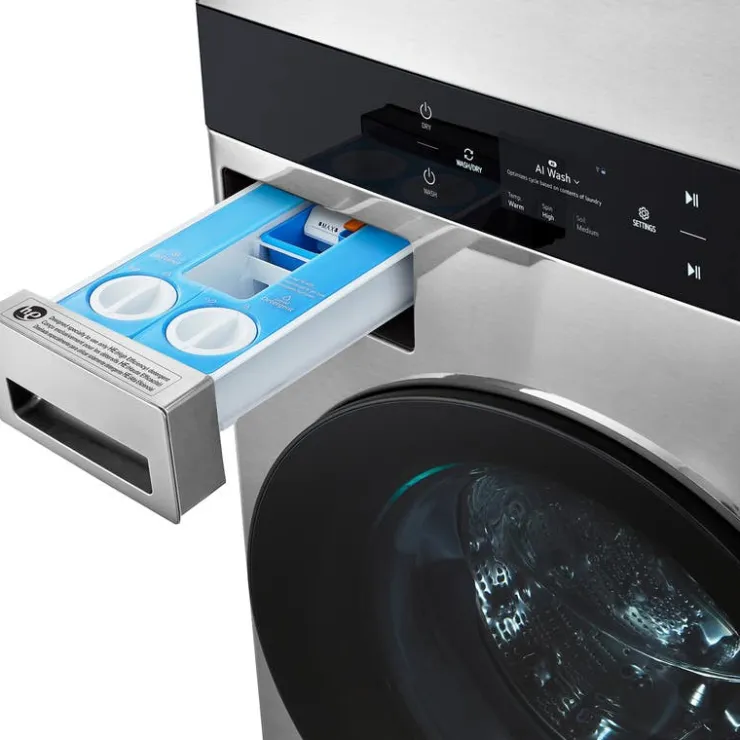 LG STUDIO WashTower, , 27", Front-Load - SWWE50N3 Stainless Steel Clearance